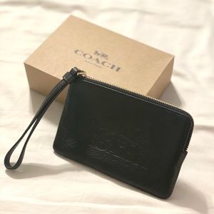 [Coach] Black Wristlet